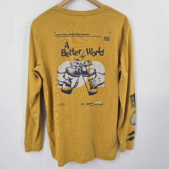 Dutch Brothers Gold Long Sleeve T-Shirt Size Medium - Picture 3 of 9